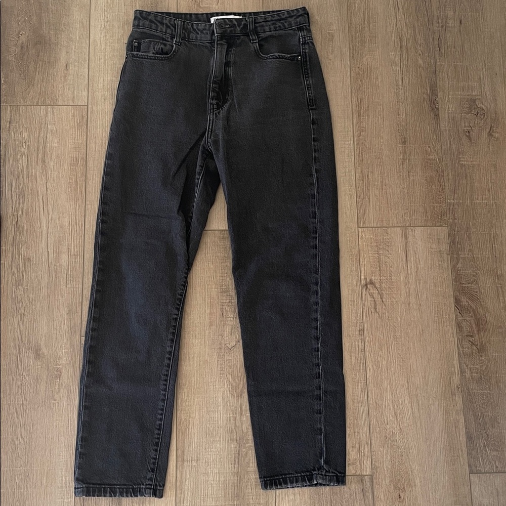 Zara Charcoal Dark Gray Denim Jeans